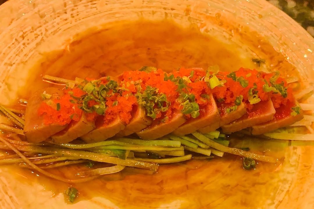 Tuna tataki with ponzu sauce from the Sushi Ai sushi bar